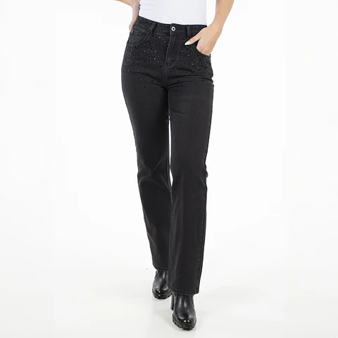 Jeans Mujer Negro Ellus AF075036