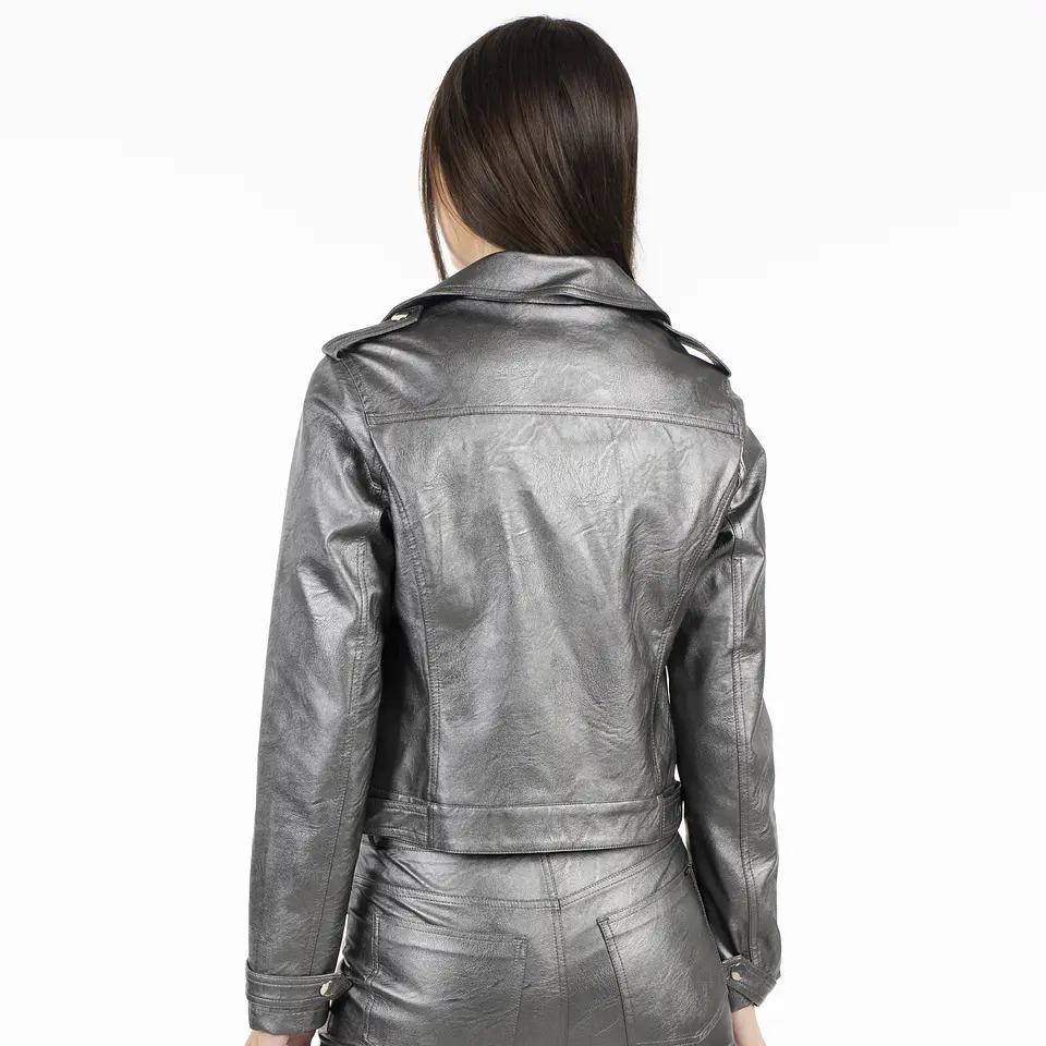 Chaqueta Mujer Plateada Ellus IFP99785 2