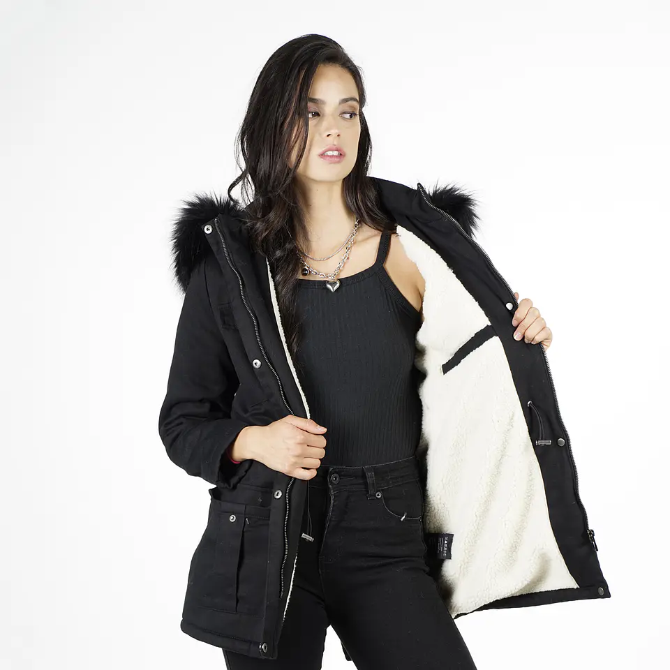 Chaqueta Mujer Negra Ellus IFC24153 3