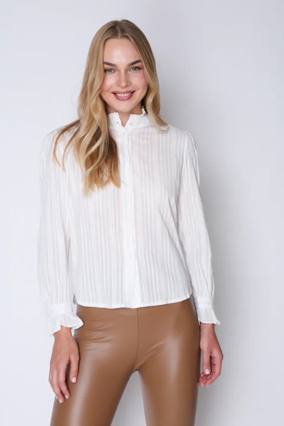 Blusa Manga Larga Mujer Blanca Eclipce 23F21312 1