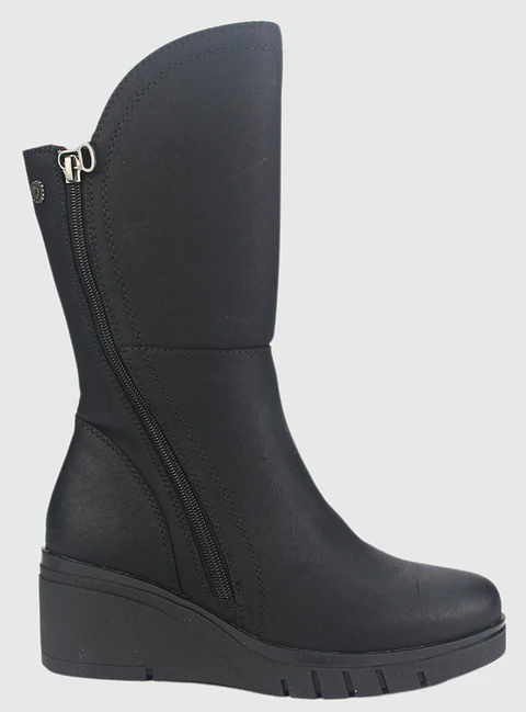 Botín Mujer Negro Chalada 1-WEDGENEW-2BK