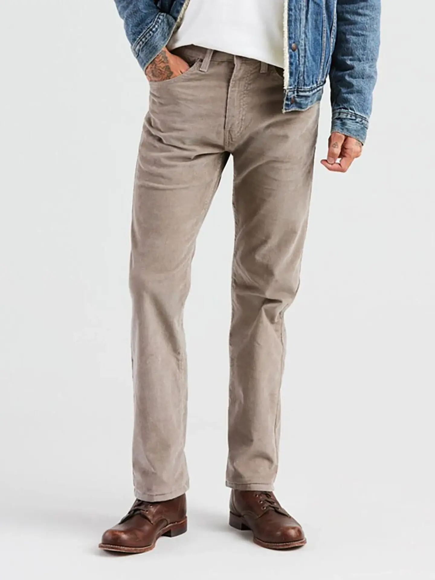 Jeans Cotelé Hombre Gris Levis 00505-1397 1