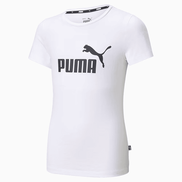 Polera Juvenil Blanca Puma 587029 02           