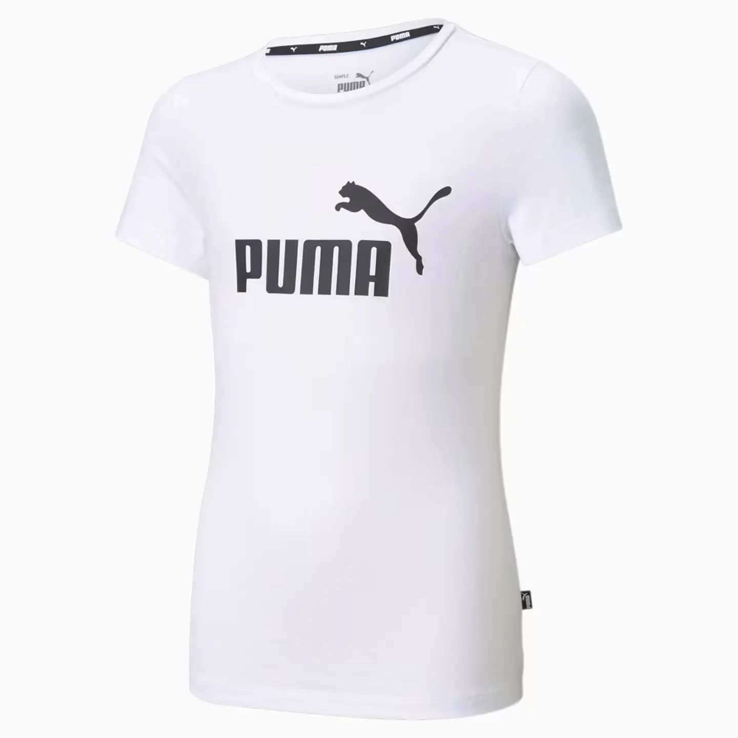 Polera Juvenil Blanca Puma 587029 02            1