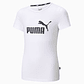 Polera Juvenil Blanca Puma 587029 02            - Miniatura 1