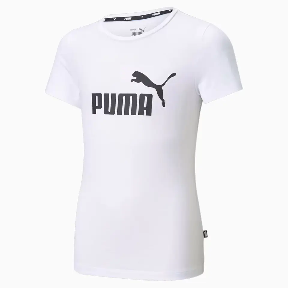 Polera Juvenil Blanca Puma 587029 02            1