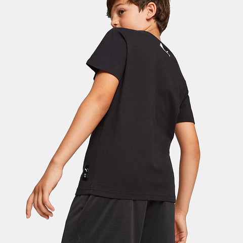 Polera Juvenil Negra Puma 621579 01           