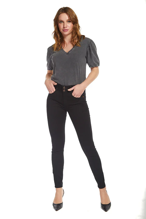 Jeans Mujer Negro Amalia 4559                