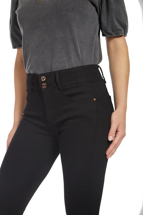 Jeans Mujer Negro Amalia 4559                
