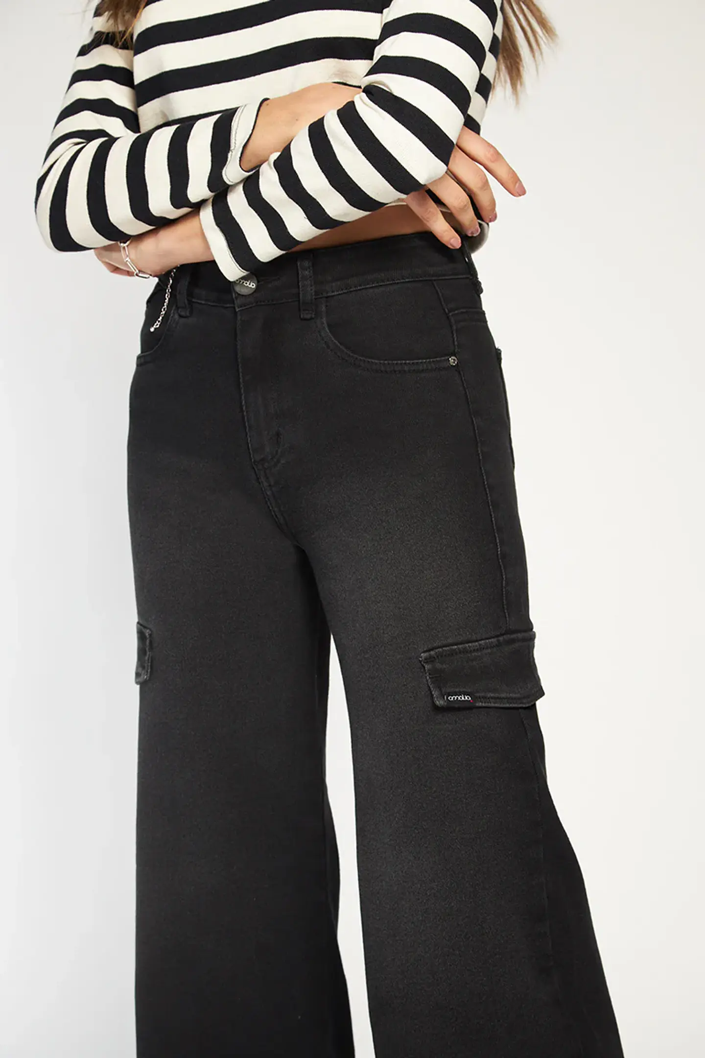 Jeans Mujer Negro Amalia 4698                 2