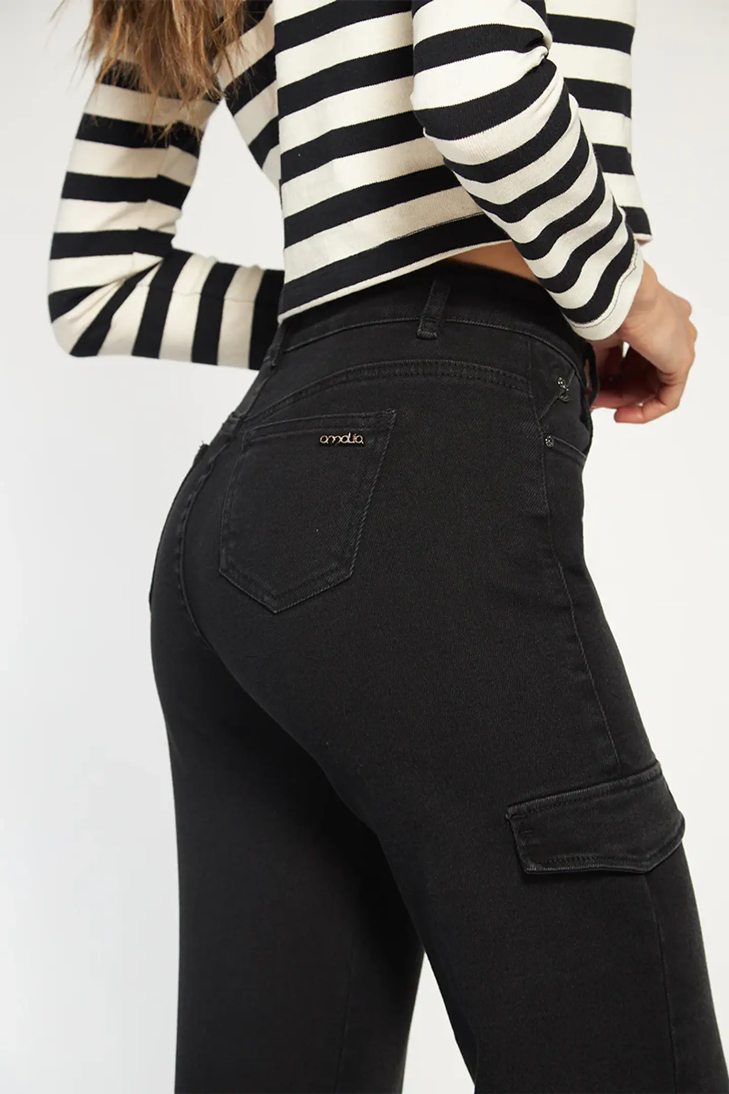 Jeans Mujer Negro Amalia 4698                 3