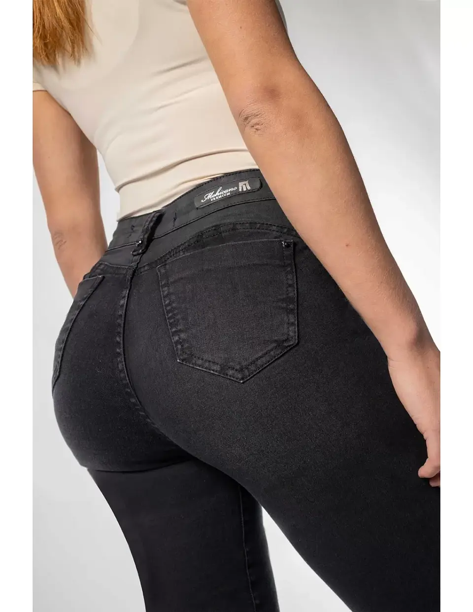 Jeans Mujer Negro Mohicano 3629                 2