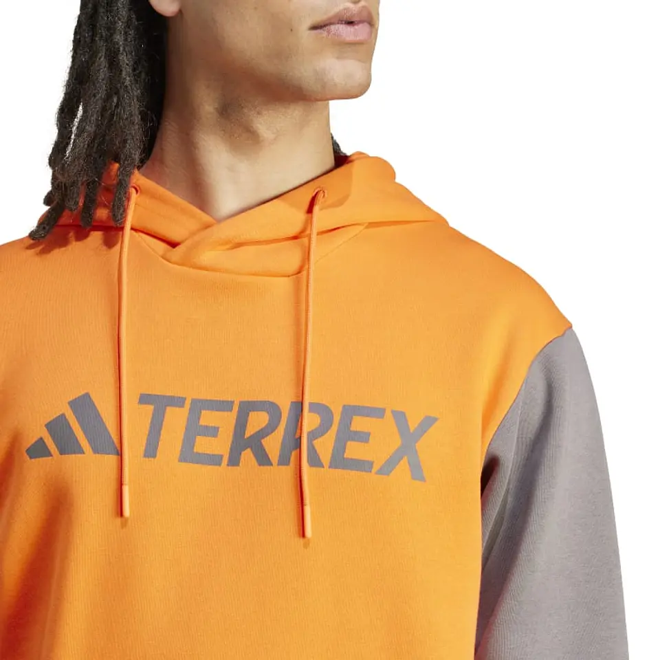 Polerón Hombre Naranjo Adidas IX7718               3