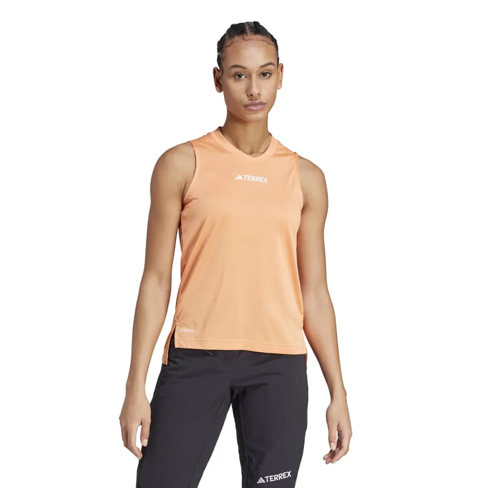 Polera Mujer Naranja Adidas IP4791 1
