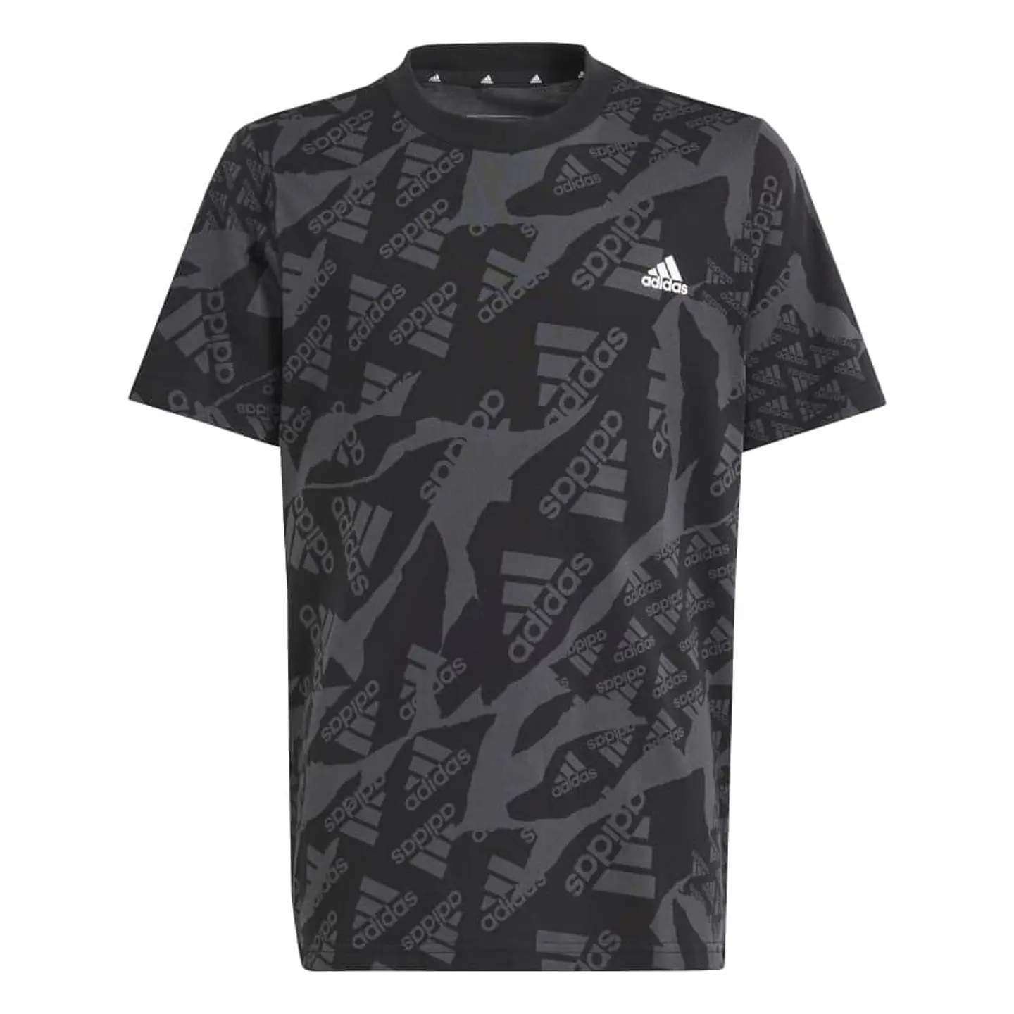 Polera Juvenil Negra Adidas IQ4108 1