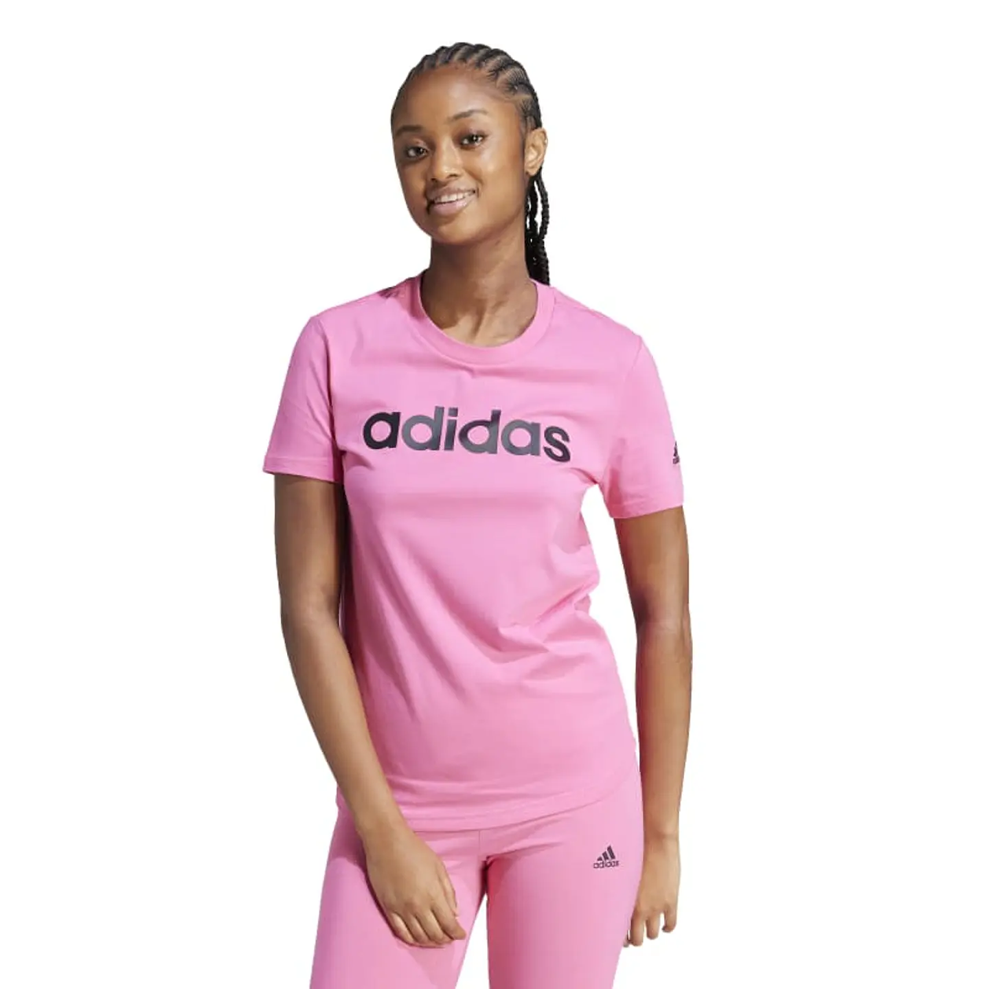 Polera Mujer Rosada Adidas IS2102 1