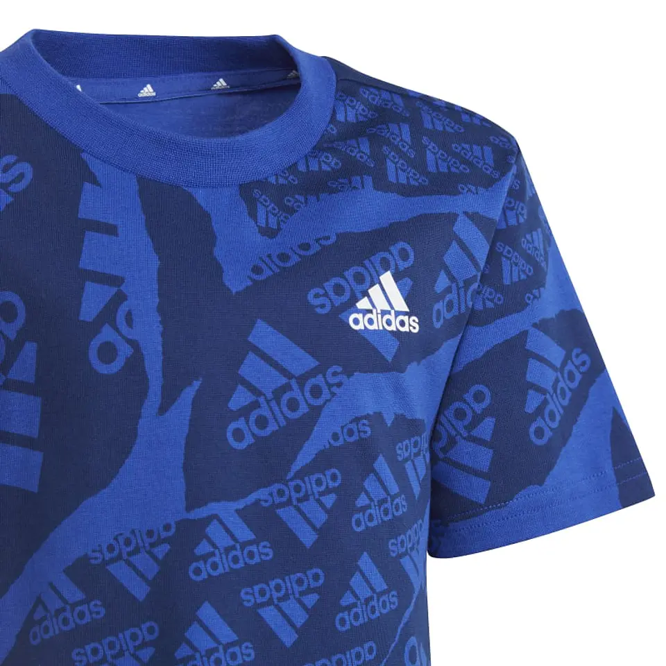 Polera Niño/a Azul Adidas IS2561 2
