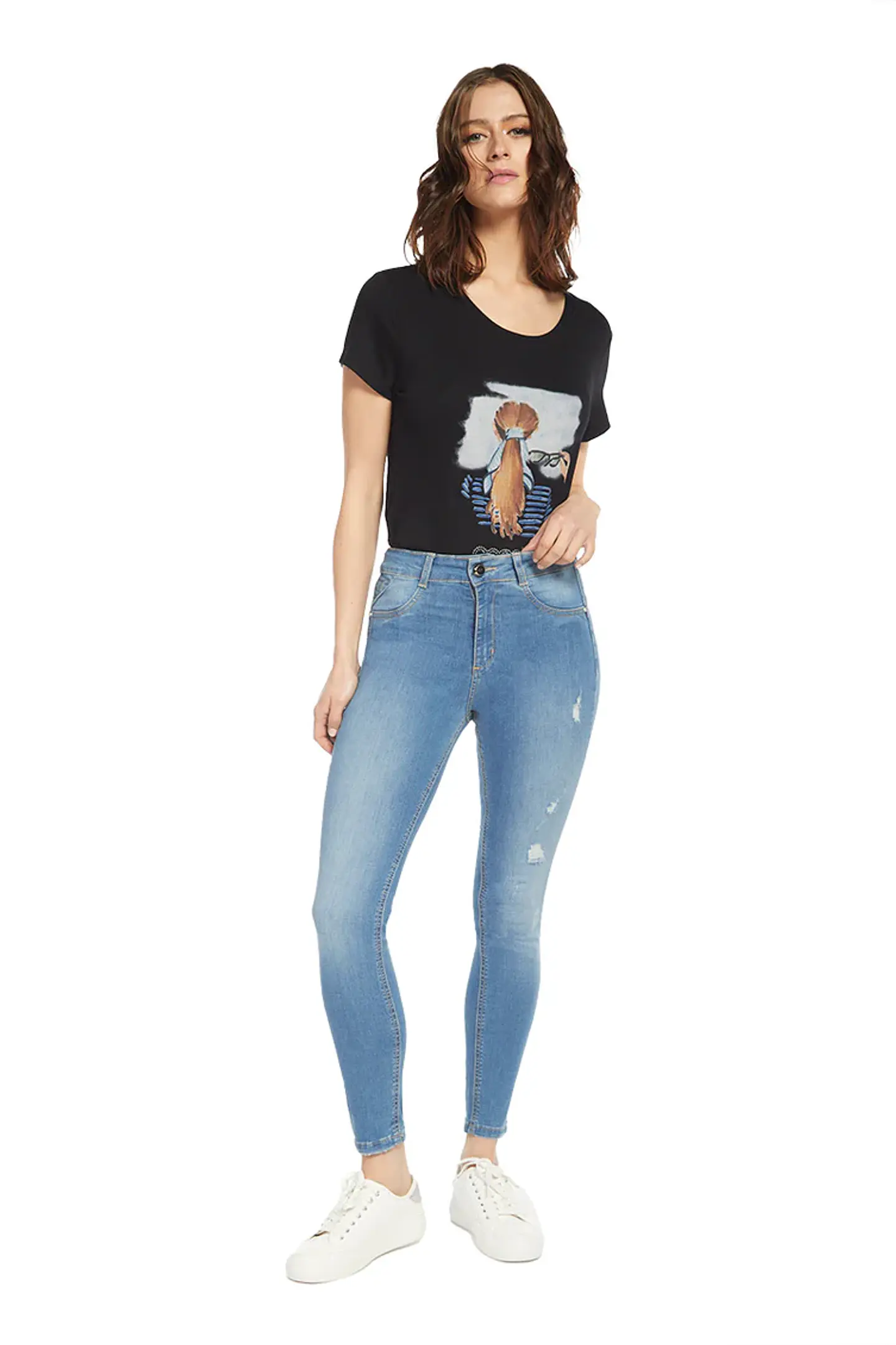 Jeans Mujer Azul Amalia 4000 1