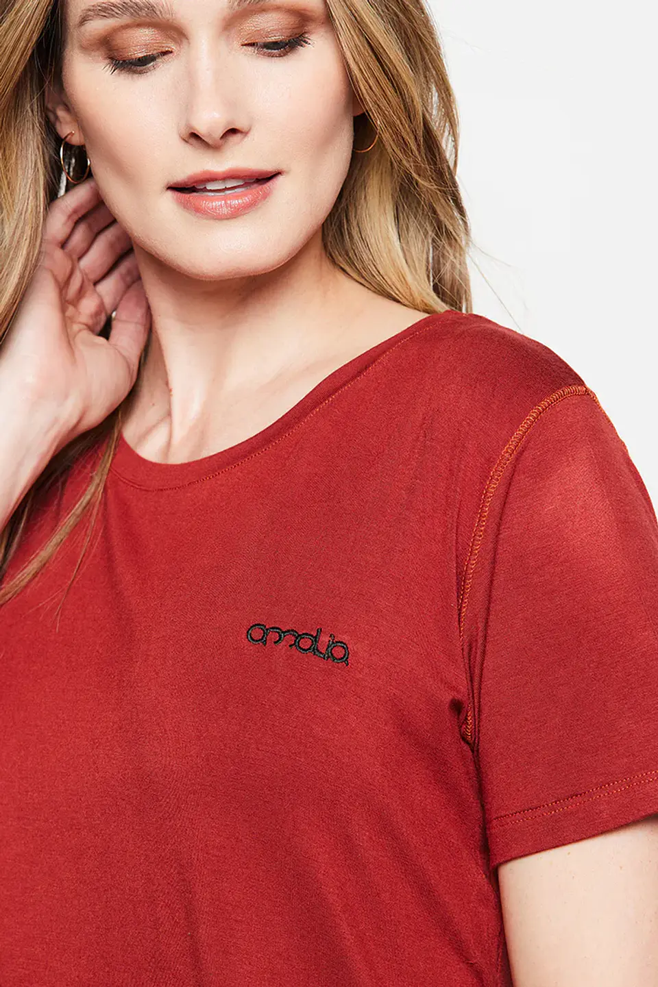 Polera Mujer Roja Amalia 4373 2