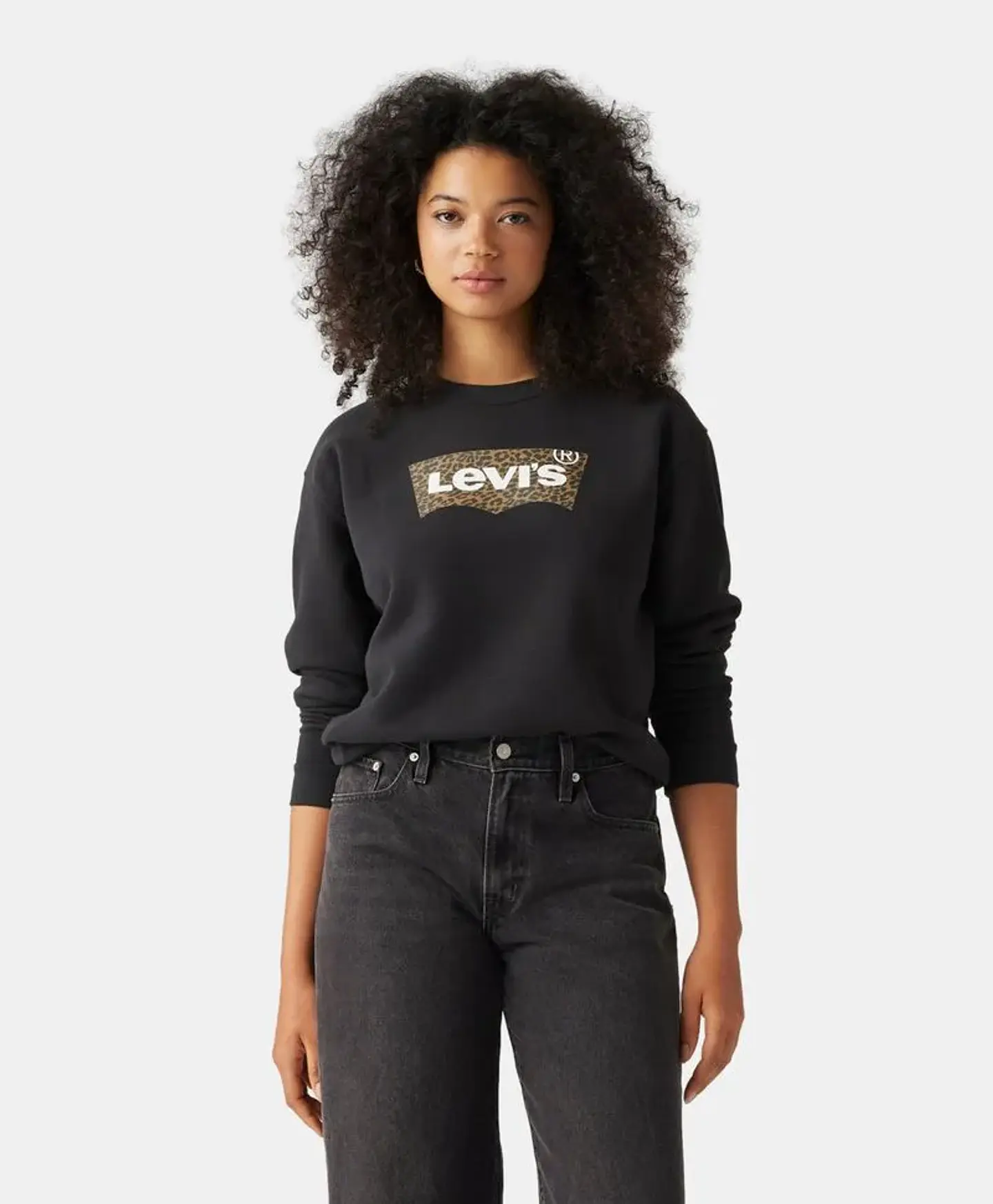 Polerón Mujer Negro Levis A8800-0038 1
