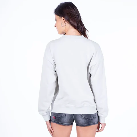 Polerón Mujer Plateado Ellus SFL63101