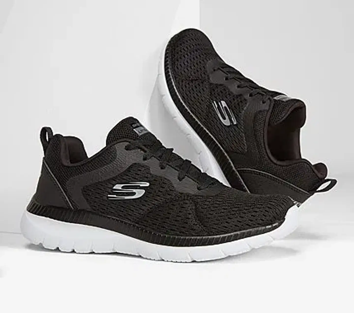 Zapatilla Mujer Negra Skechers 12607BKW 1