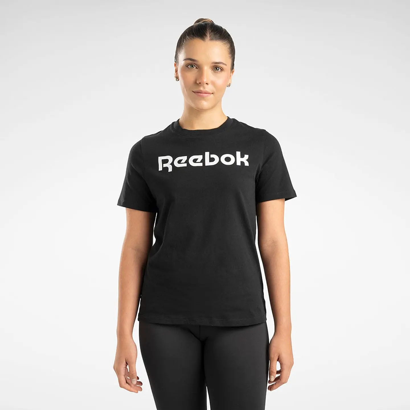 Polera Mujer Negra Reebok 100073083 1