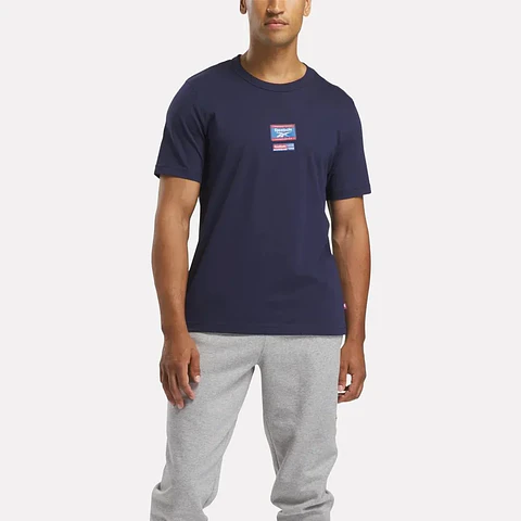 Polera Hombre Navy Reebok 100205443