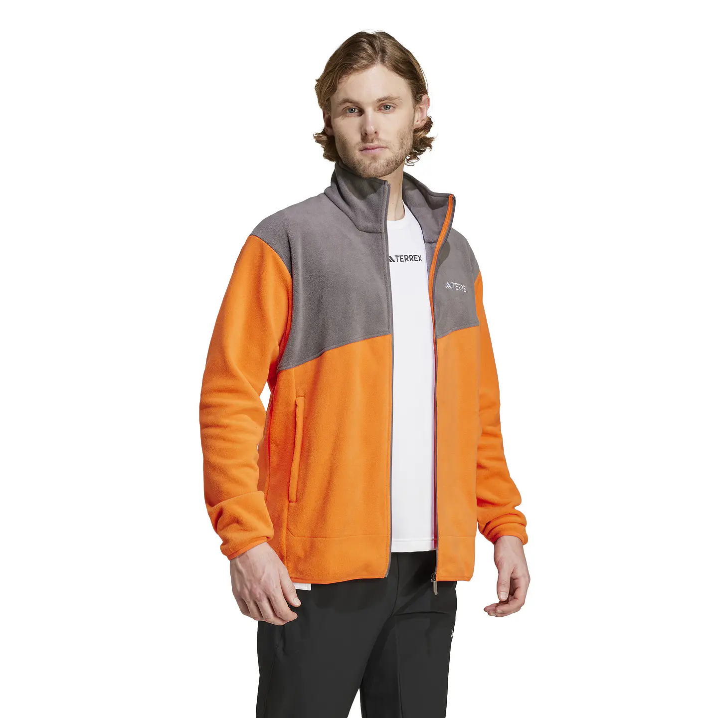 Polerón Hombre Naranjo Adidas IZ3293 3