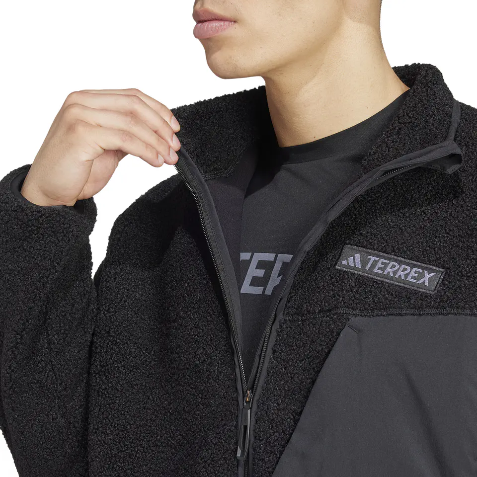 Polerón Hombre Negro Adidas IZ4995 4