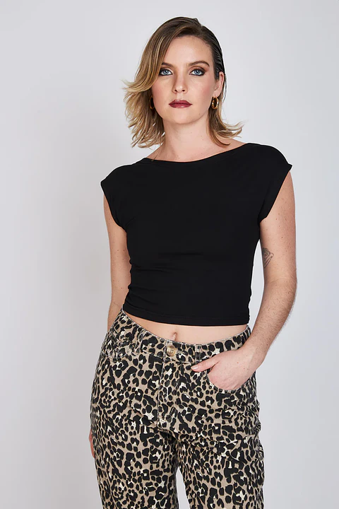 Polera Mujer Negra Eclipse 25V14325