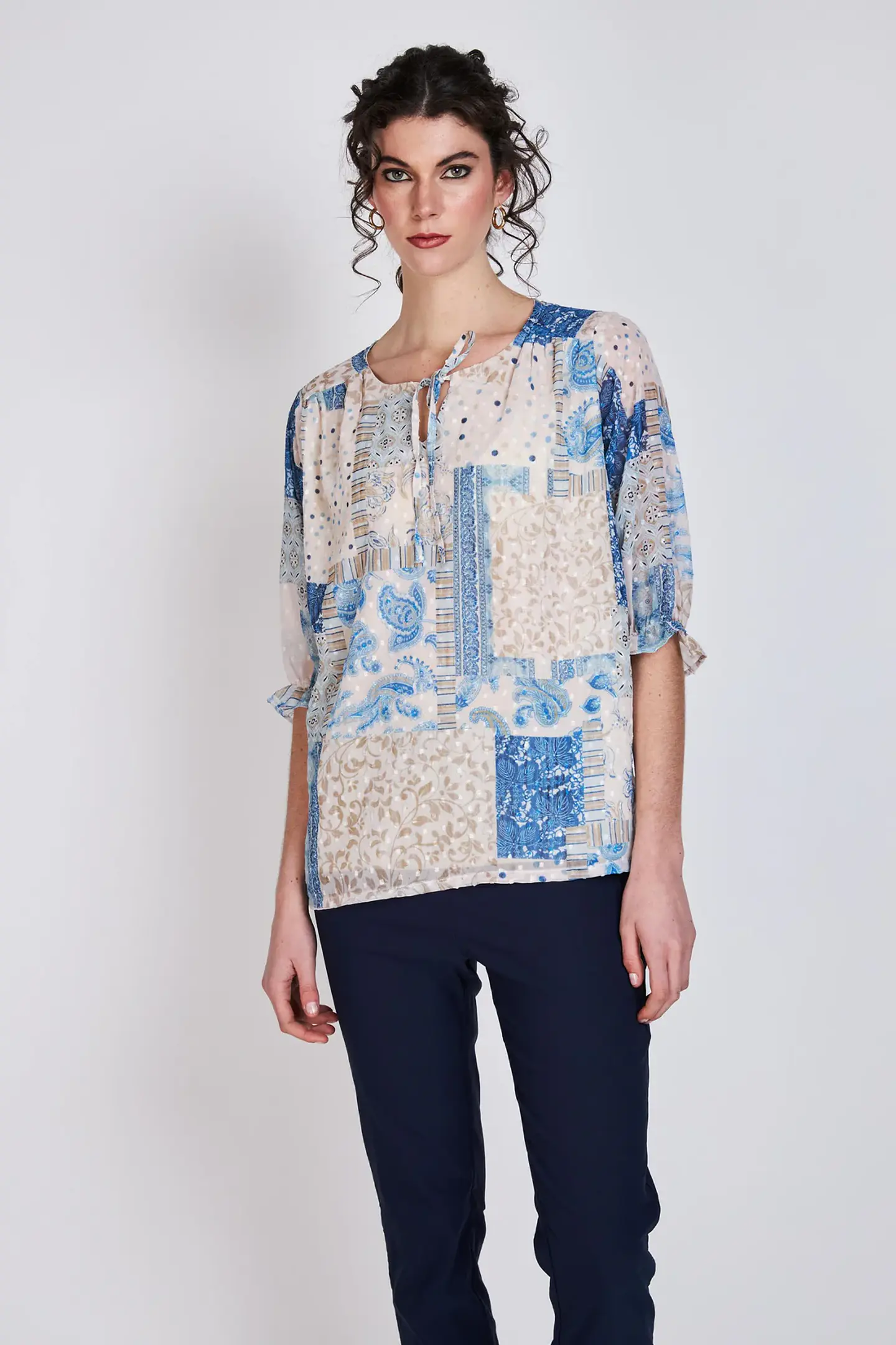 Blusa Mujer Azul Eclipse 25V64222 1