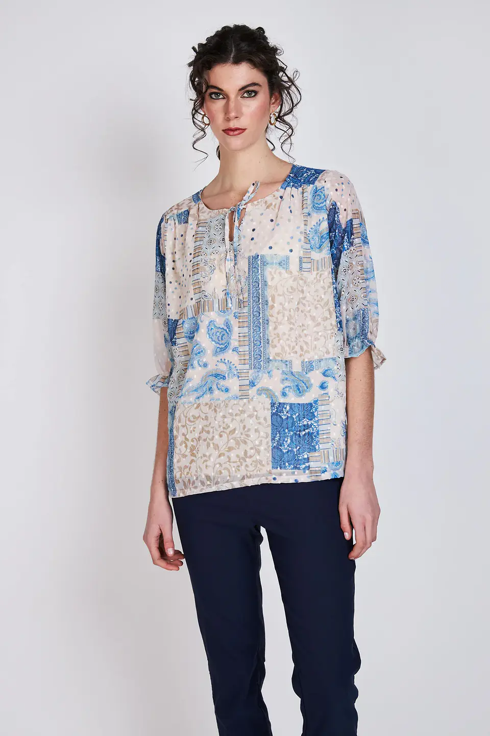 Blusa Mujer Azul Eclipse 25V64222 1