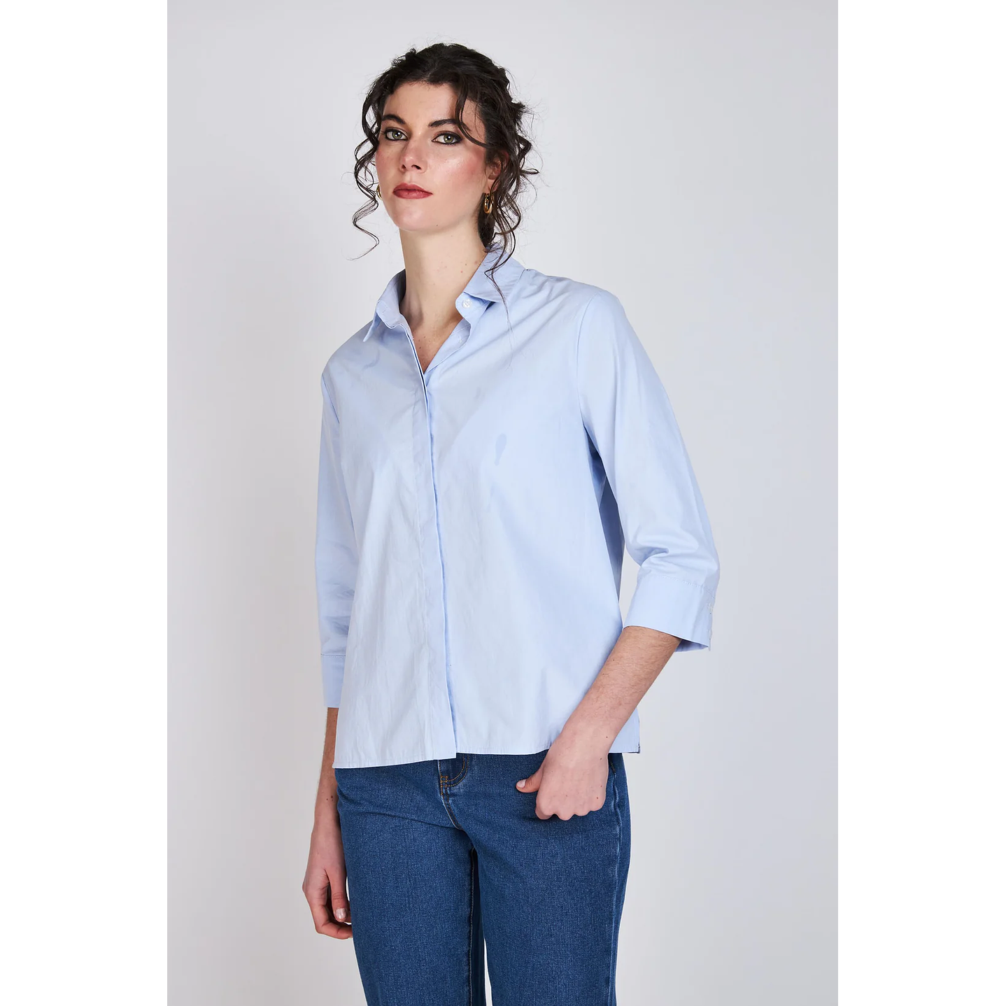 Camisa Mujer Azul Eclipse 25V65206 1