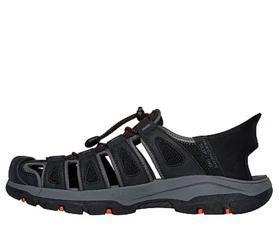 Sandalia Hombre Negra Sckechers 205187BLK 2