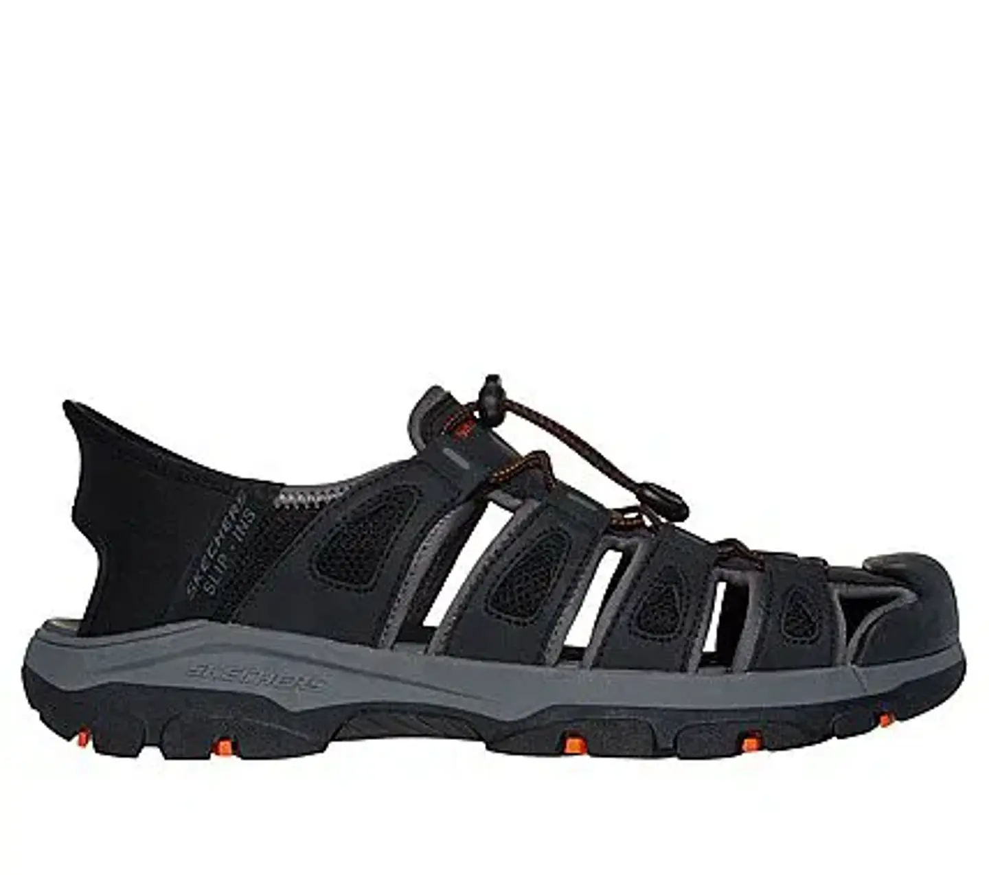 Sandalia Hombre Negra Sckechers 205187BLK 3