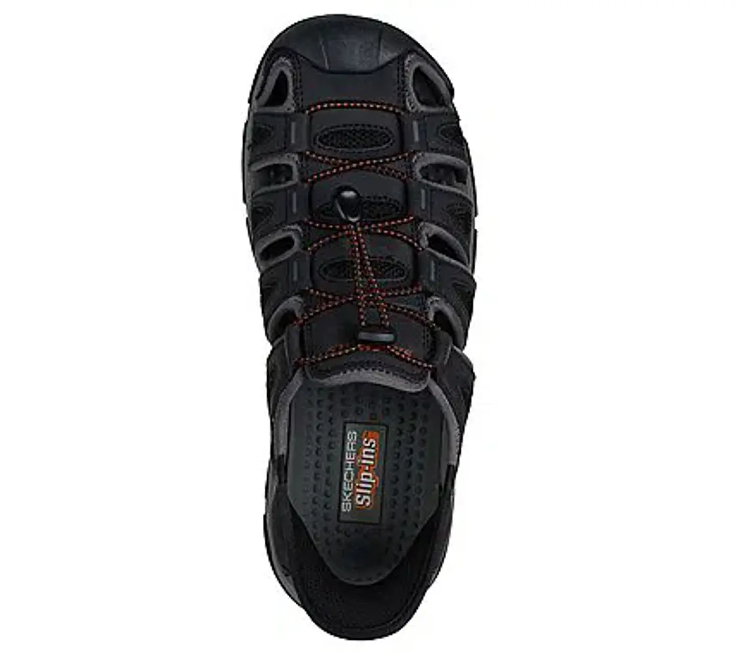 Sandalia Hombre Negra Sckechers 205187BLK 4