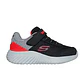 Zapatilla Niño Negra Sckechers 403908NBKRD - Miniatura 3