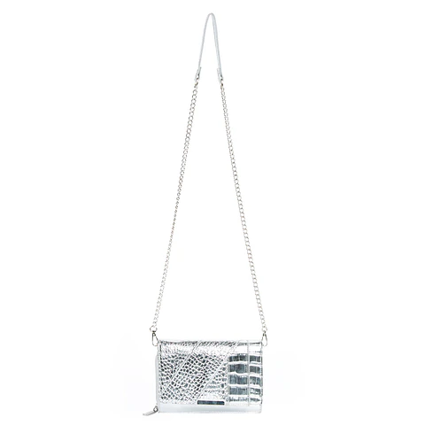Cartera Plateada Gacel CAR3029
