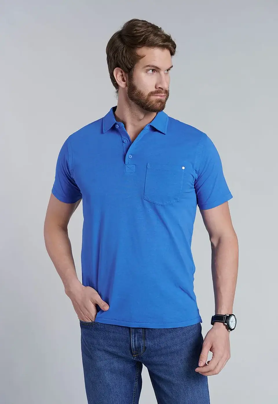 Polera Hombre Azul Ferouch 407925Y-0035 1