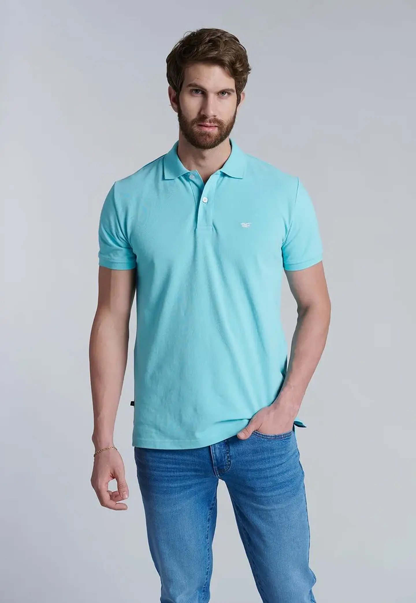 Polera Hombre Turquesa Ferouch 409201Y-0242 1