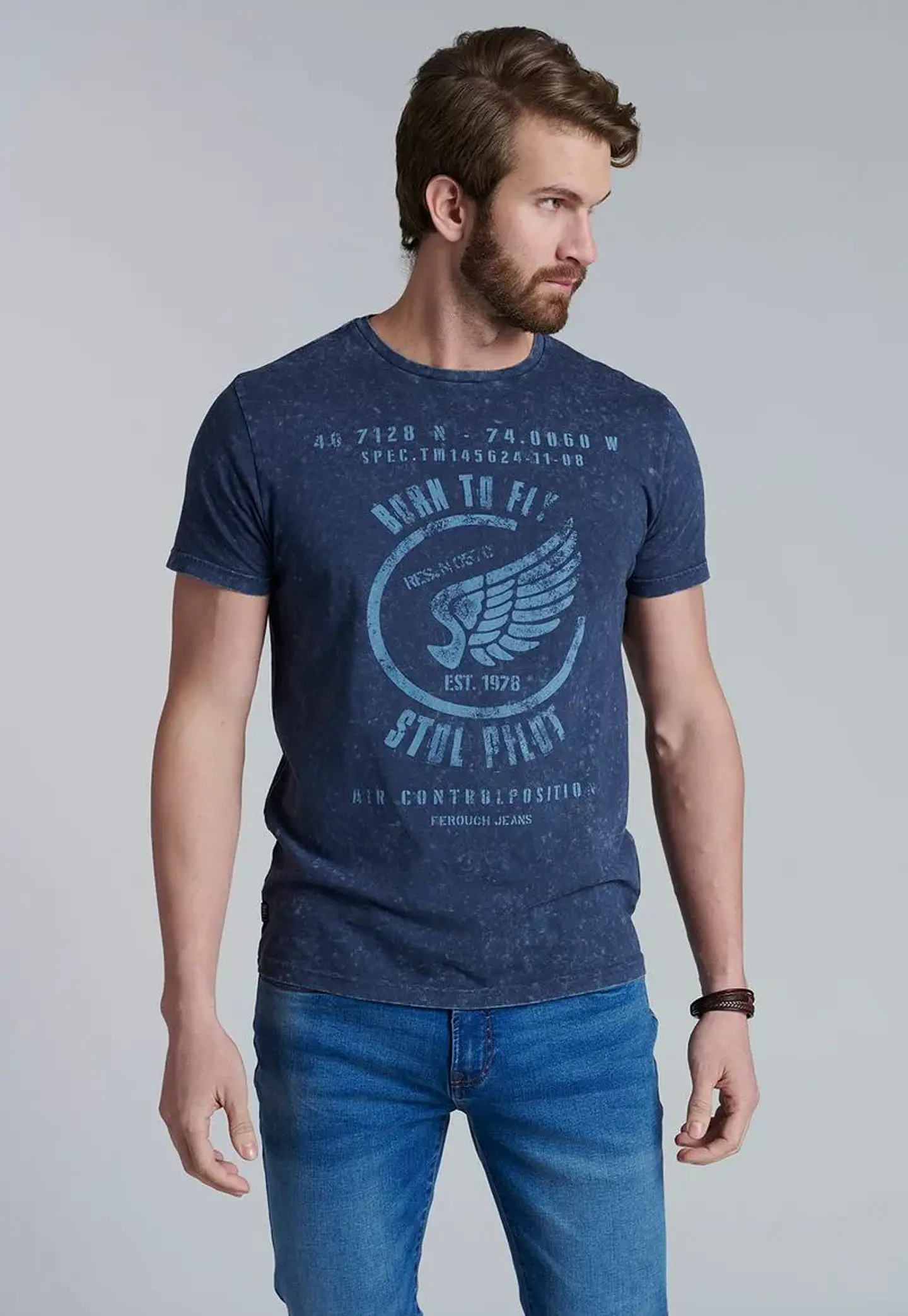 Polera Hombre Navy Ferouch 425618Y-0034 1