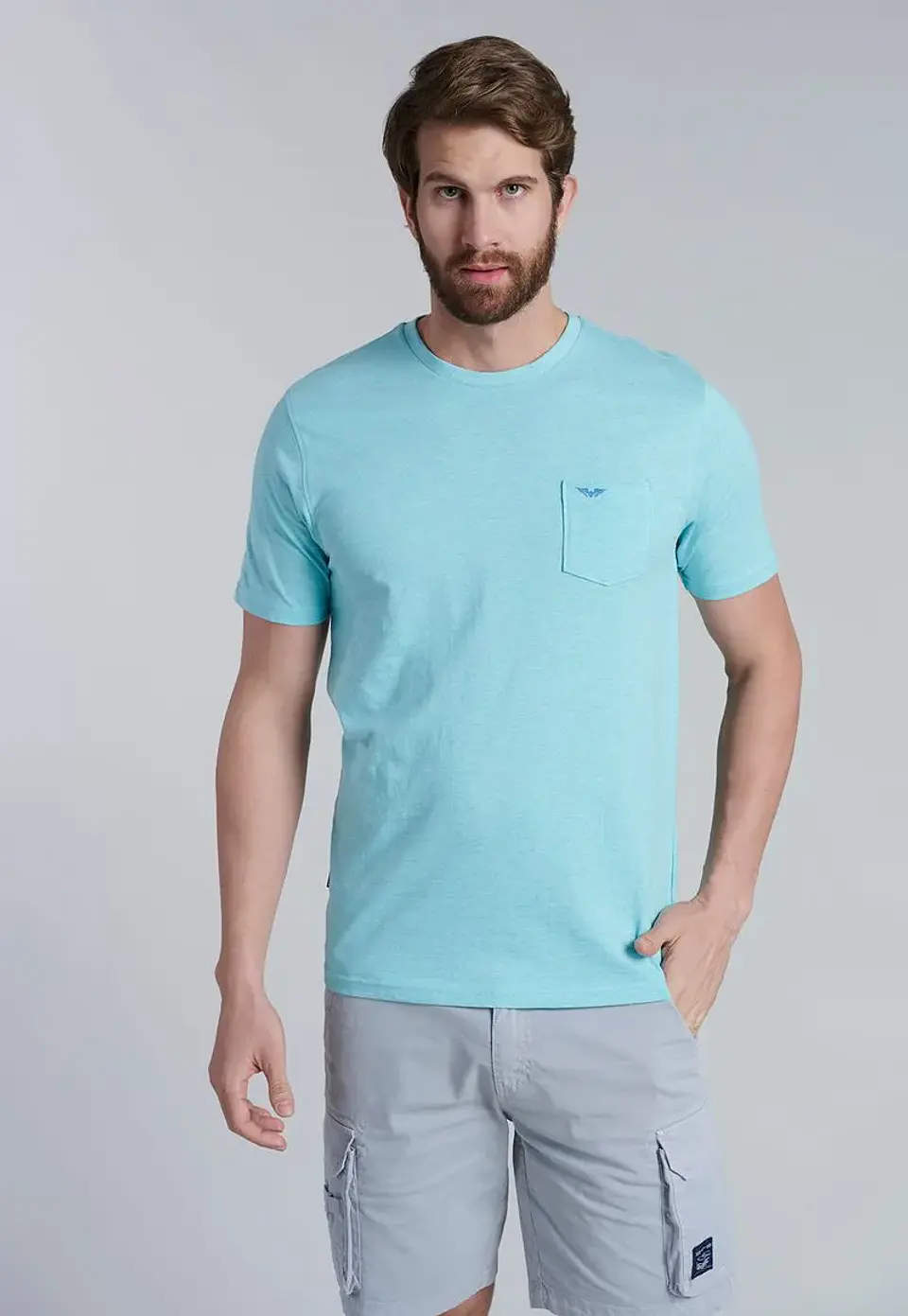 Polera Hombre Turquesa Ferouch 427910Y-0440 1