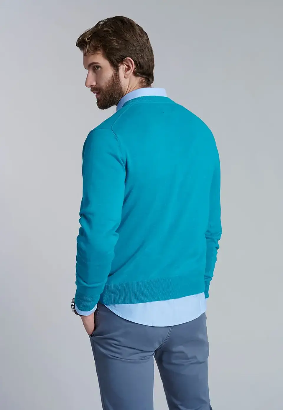 Sweater Hombre Turquesa Ferouch 501601Y-0069 2