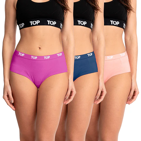 Pantaleta Mujer Colores Surtidos Top M206P3