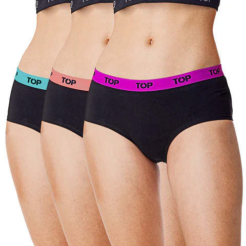 Pantaleta Mujer Colores Surtidos Top M206P3