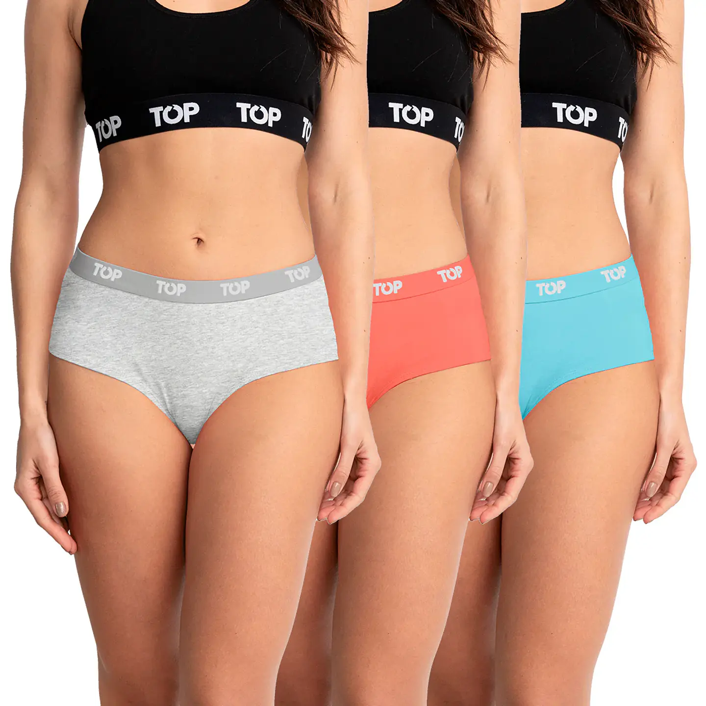 Pantaleta Mujer Colores Surtidos Top M206P3 3