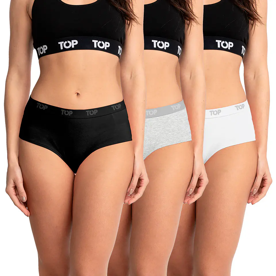 Pantaleta Mujer Colores Surtidos Top M206P3 4