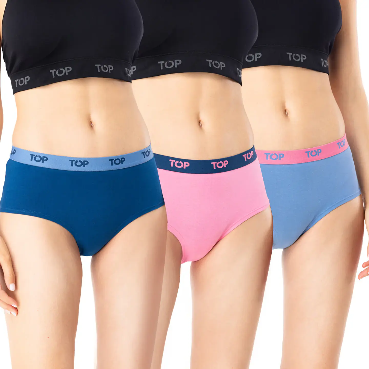 Pantaleta Mujer Colores Surtidos Top M206P3 5