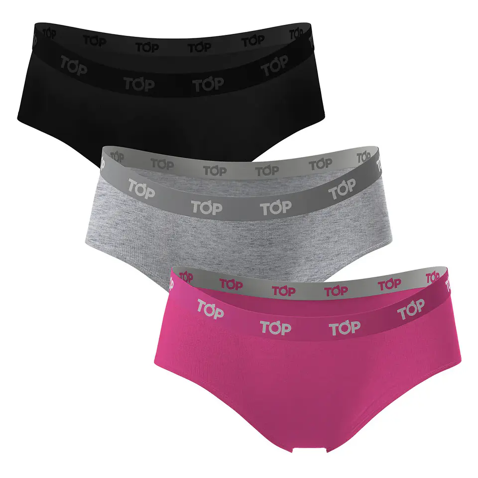 Pantaleta Mujer Colores Surtidos Top M206P3 6